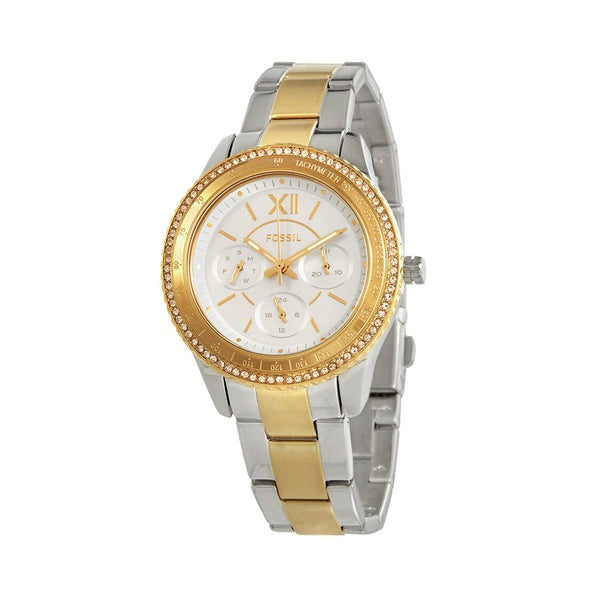 Fossil Sport Chronograph ES5107 Original Watch - Two Tone White Dial