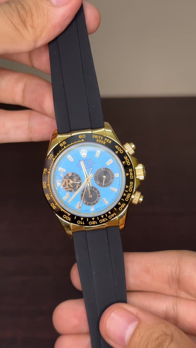 RLX Daytona Mastercopy -Blue Dial With Silicon Strap