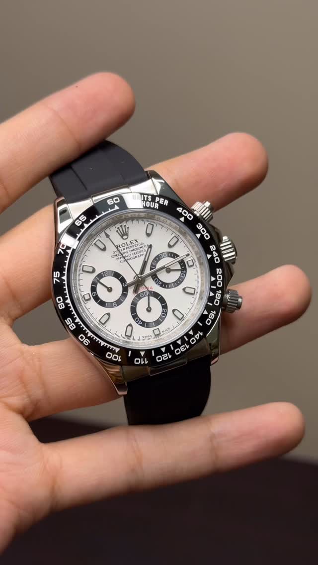 RLX Cosmograph Daytona Mastercopy – Black & White Chronograph