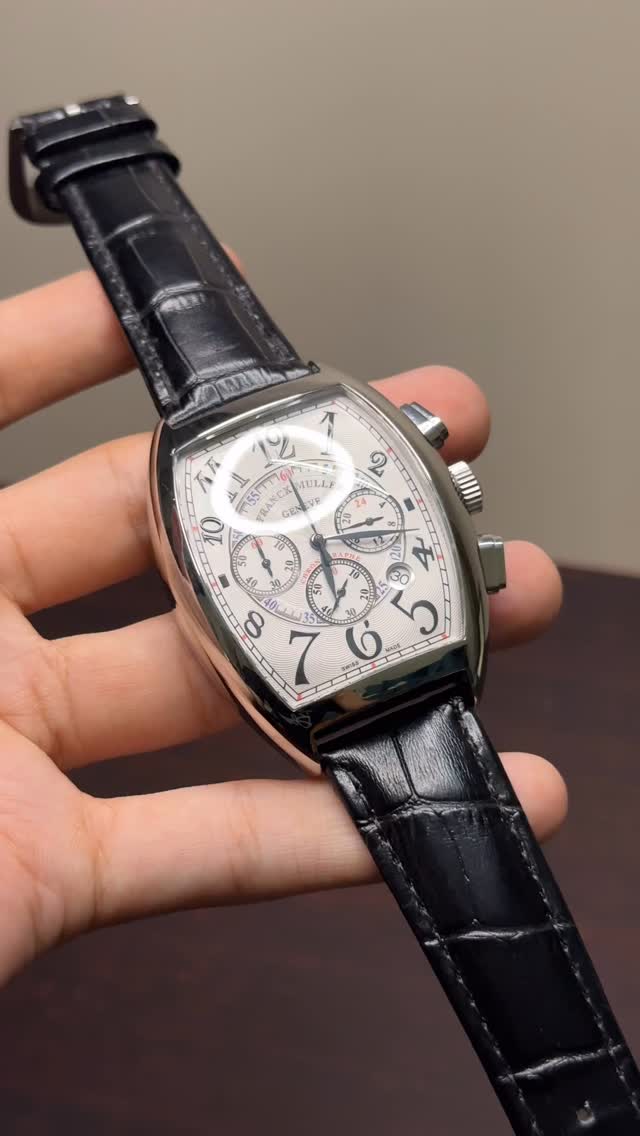 Franck Muller Casablanca Chronograph Mastercopy – Silver Dial