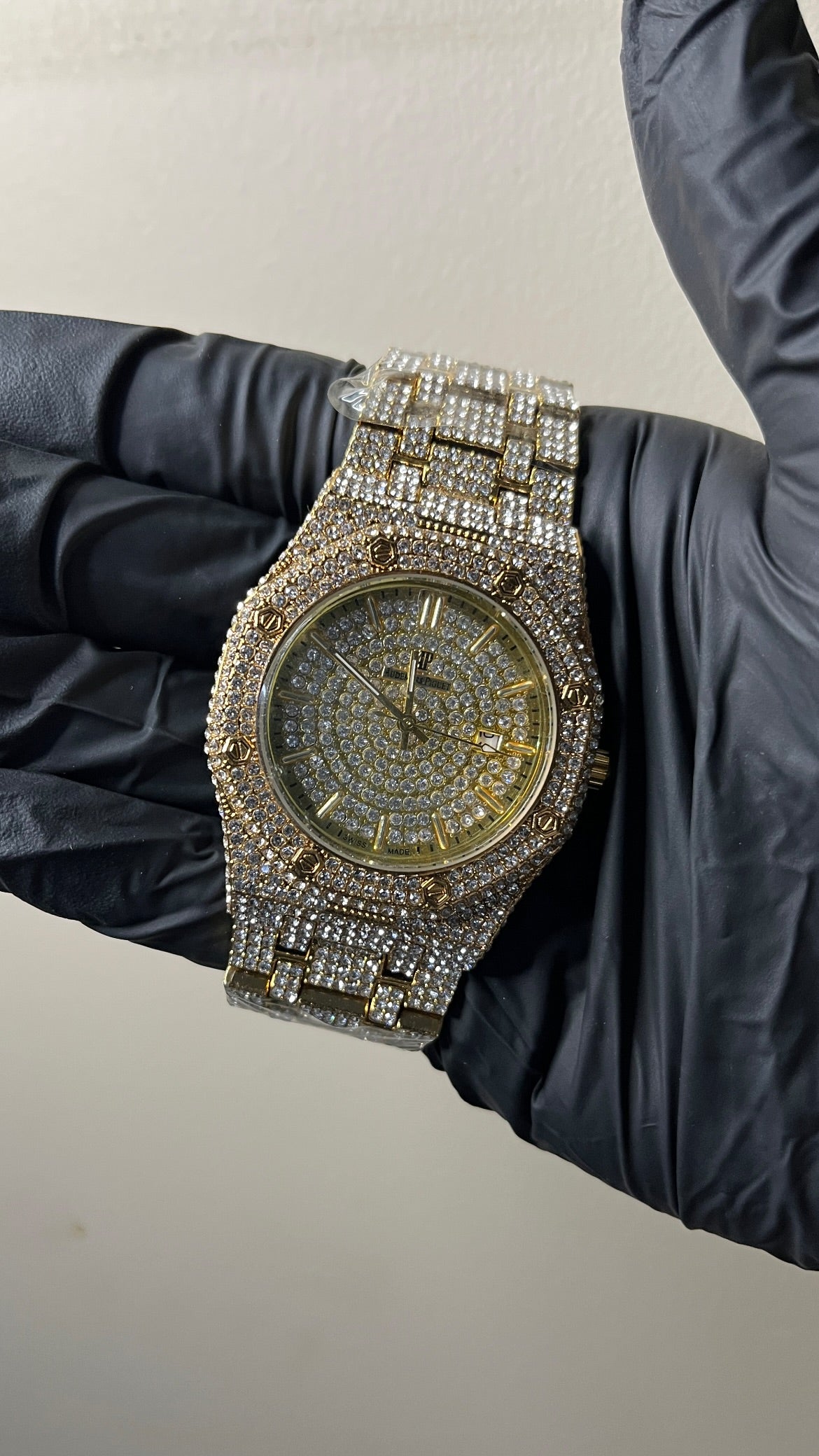 Audemars Piguet First Copy - Iced Out Gold