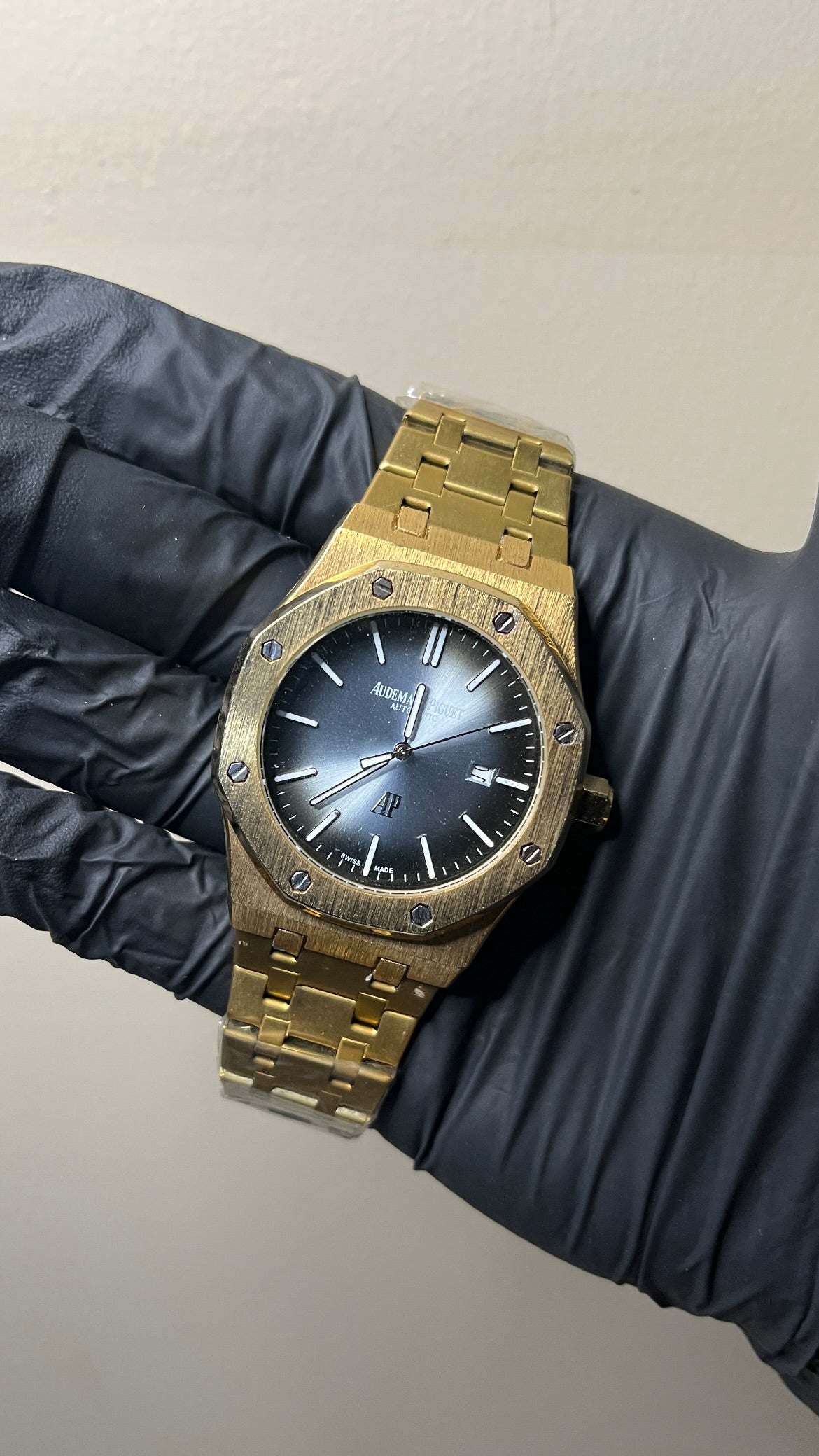 Audemars Piguet First Copy - Smoked Blue Plain Dial