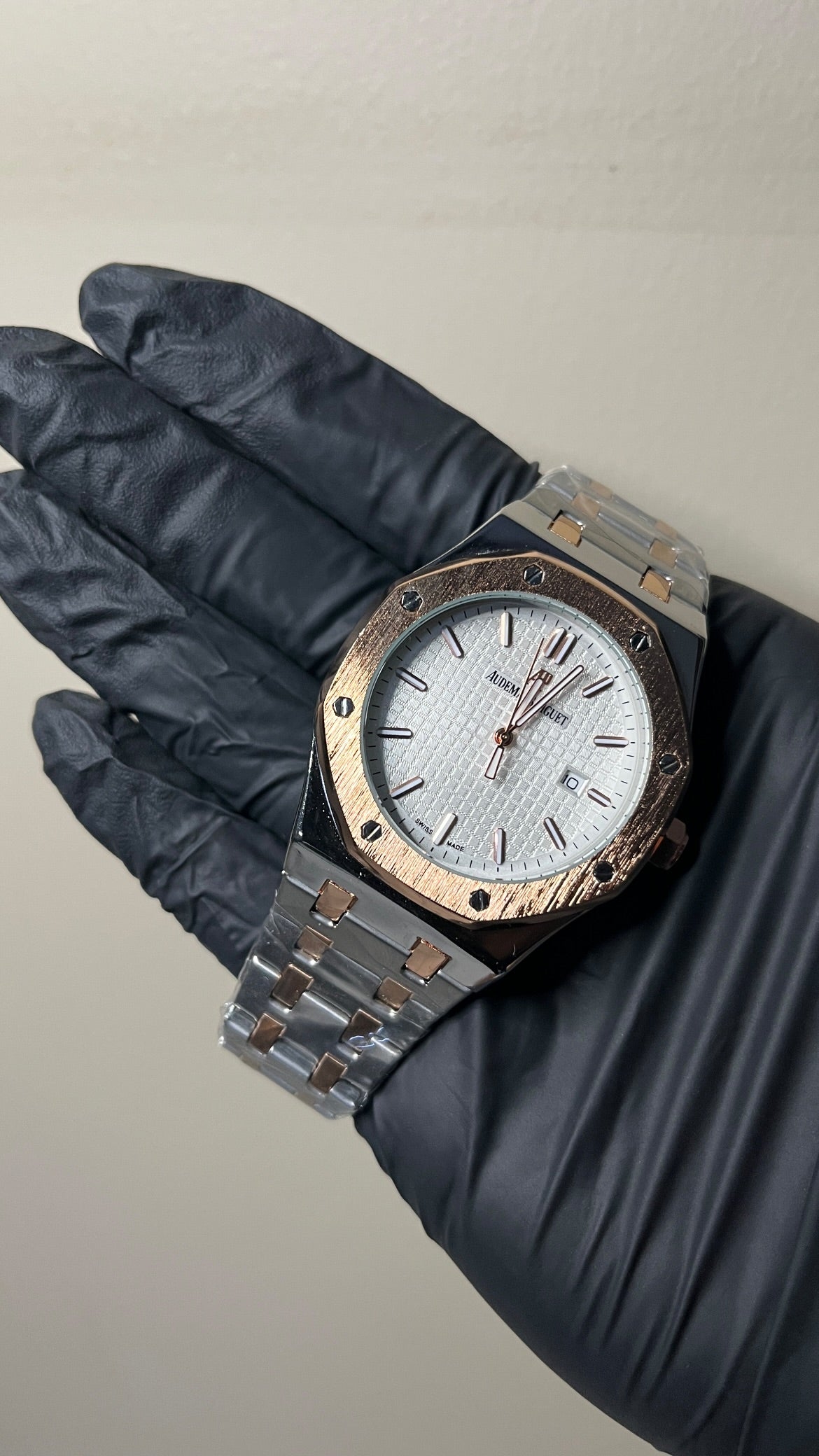 Audemars Piguet First Copy - White Waffle Dail