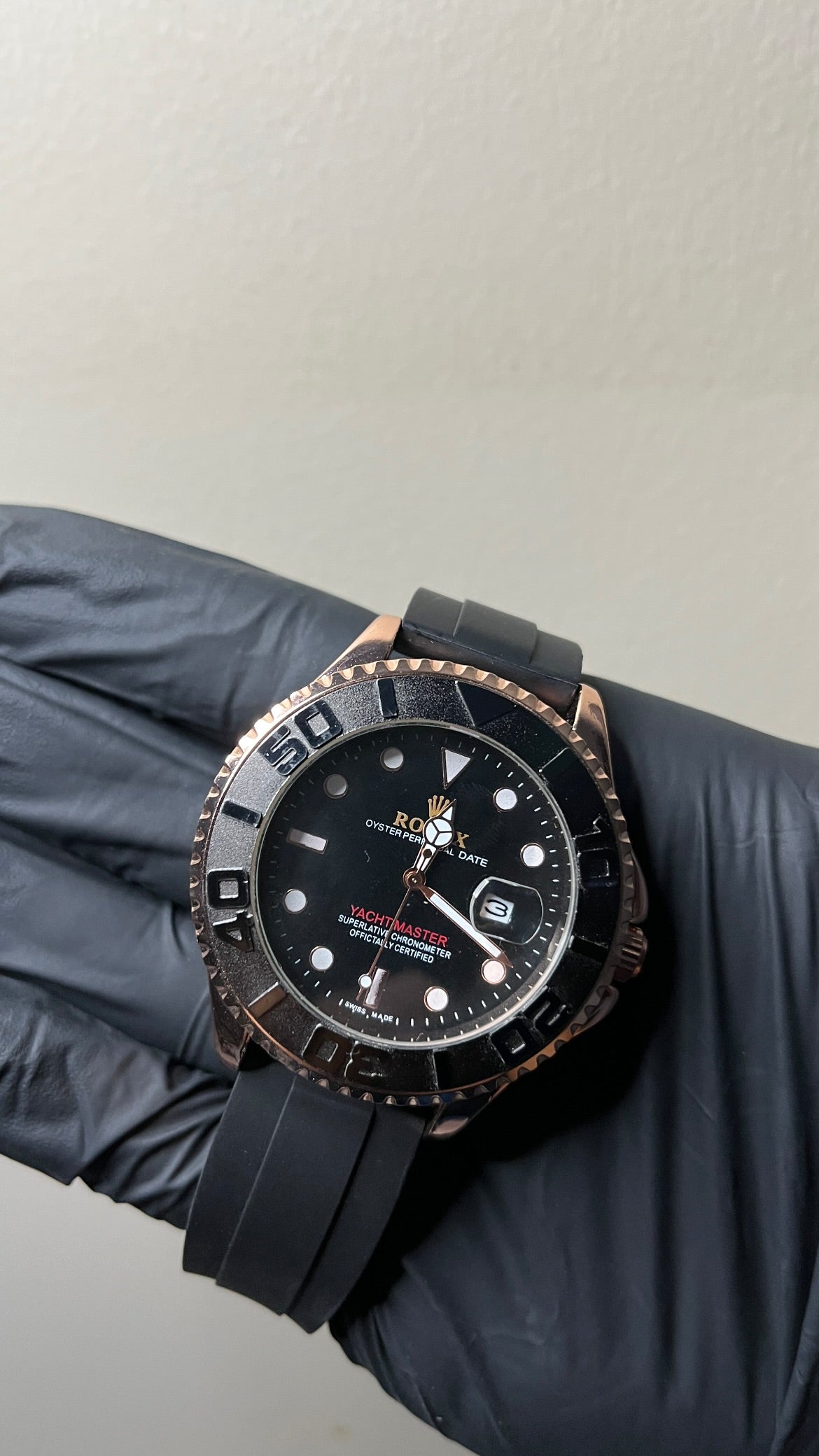 RLX Yachtmaster First Copy - Black Dial