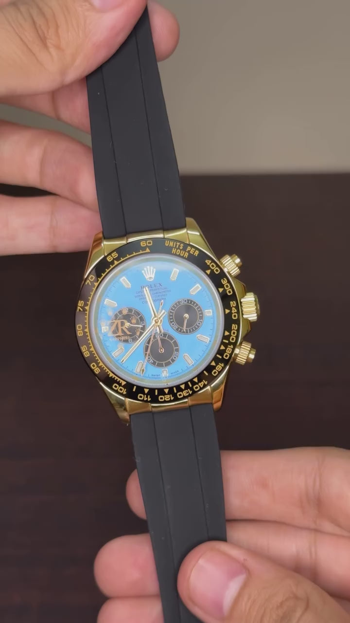 RLX Daytona Mastercopy -Blue Dial With Silicon Strap