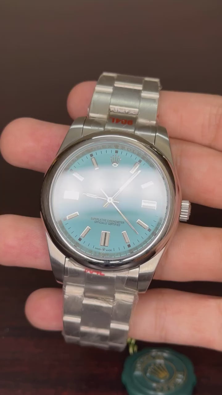 RLX Perpetual Oyster Mastercopy -Green Dial With Silver Chain