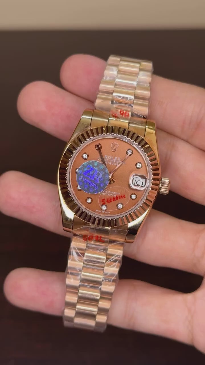 RLX Day-Just Mastercopy - Rose Gold