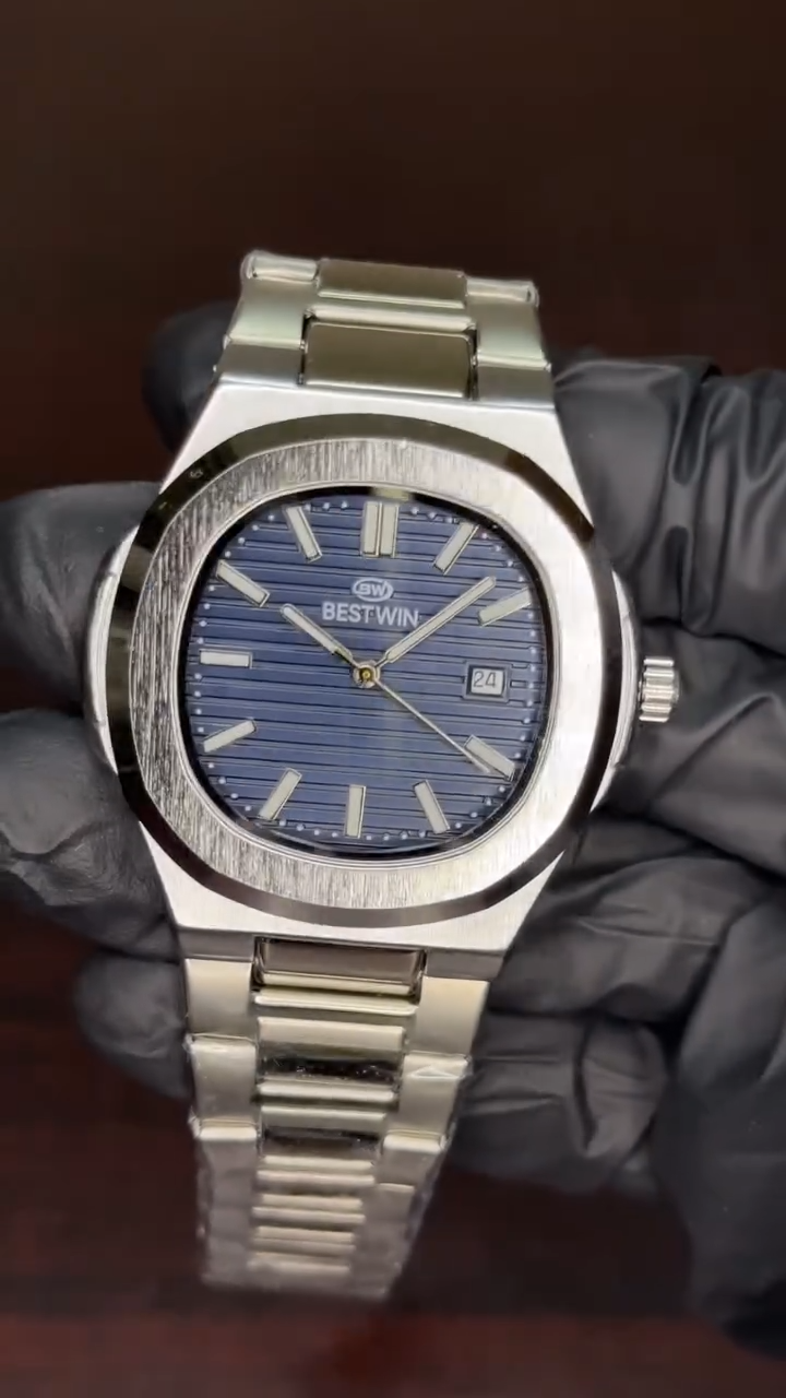 Bestwin - Blue Dial Silver Chain