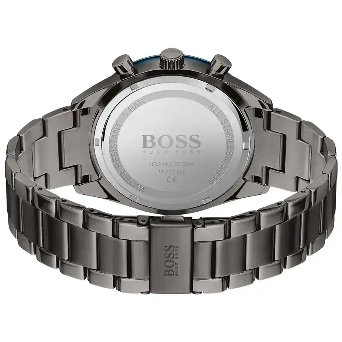 Hugo Boss Driver 1513863 Original Watch - Silver Chain Blue Dial
