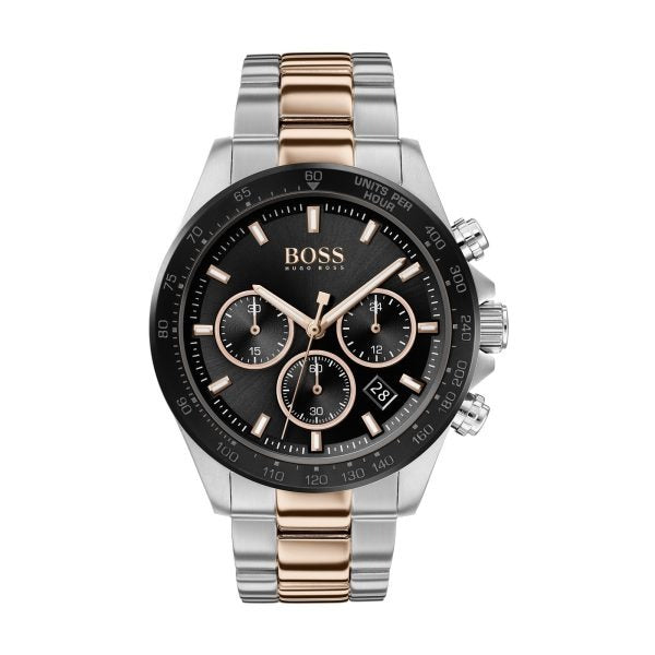 Hugo Boss 1513757 Original Watch - Two Tone Chain Black Dial