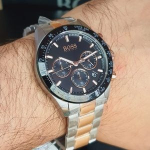 Hugo Boss 1513757 Original Watch - Two Tone Chain Black Dial