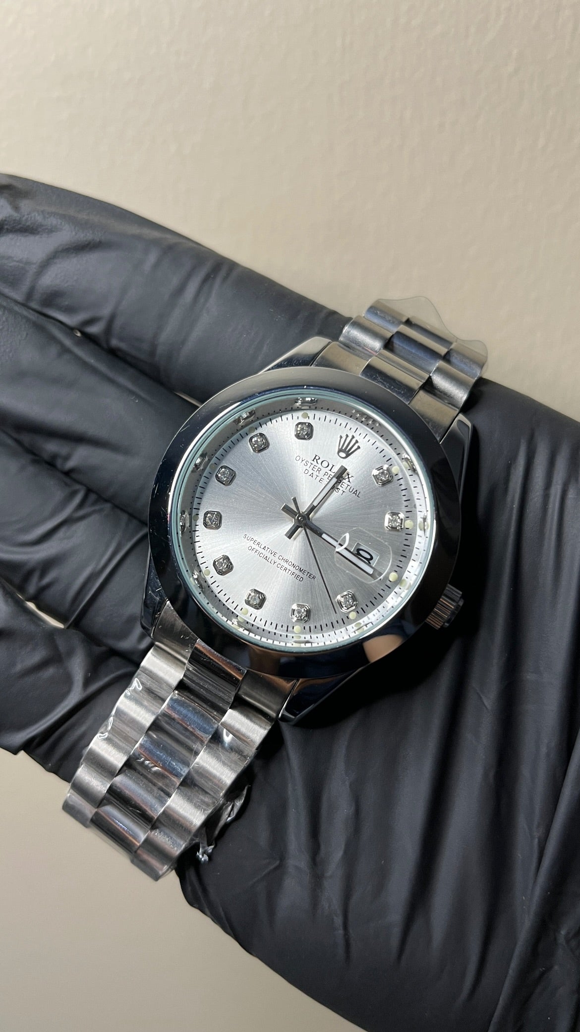 RLX Datejust First Copy | White dial - Two Tone Chain