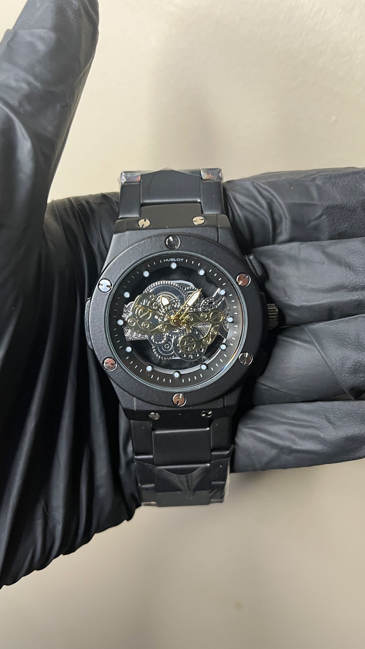 Hublot First Copy | Full Black Chain (Skeleton)