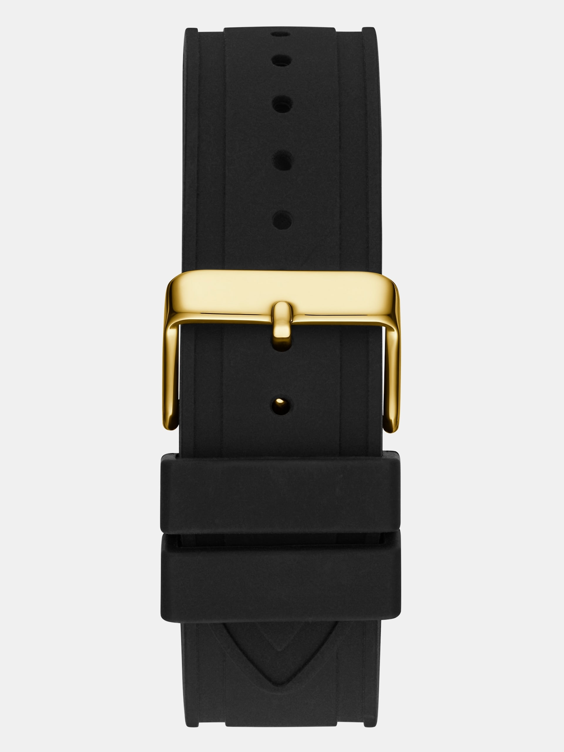 Guess Original Watch - Black Dial with Chronograph & Silicon Strap