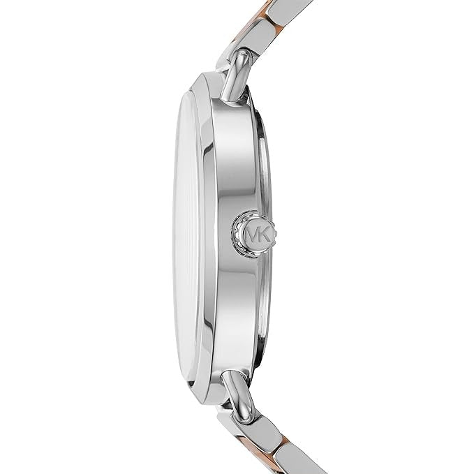 Michael Kors MK3709 Original Watch - Two Tone Chain White Dial