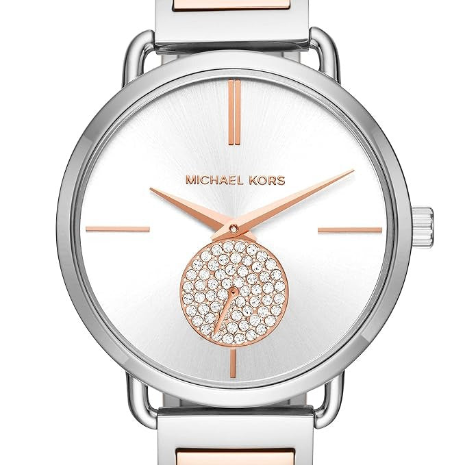 Michael Kors MK3709 Original Watch - Two Tone Chain White Dial