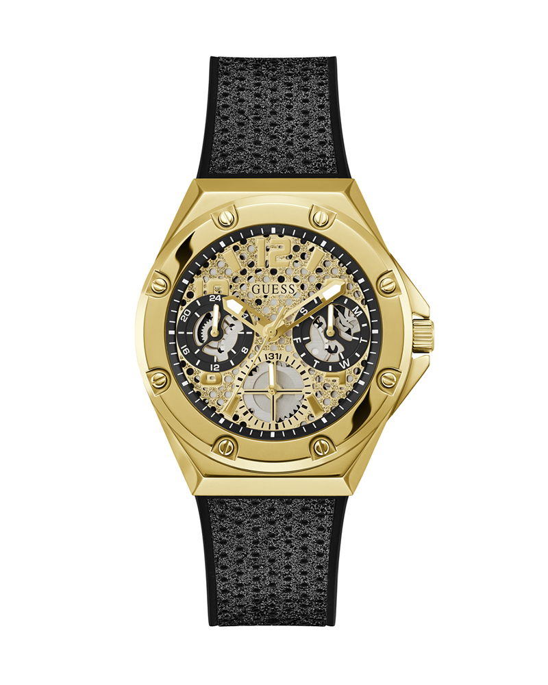 Guess Original Watch - Gold Dial  & Silicon Strap