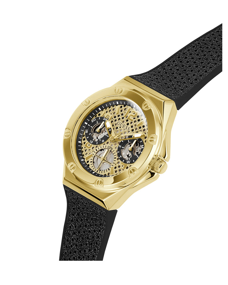 Guess Original Watch - Gold Dial  & Silicon Strap