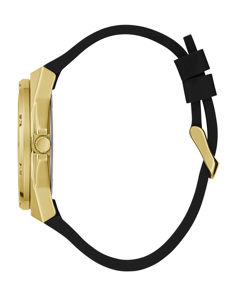 Guess Original Watch - Gold Dial  & Silicon Strap