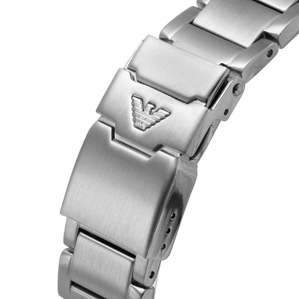 Emporio Armani AR 11360 Original Watch - Silver Chain Black Dial