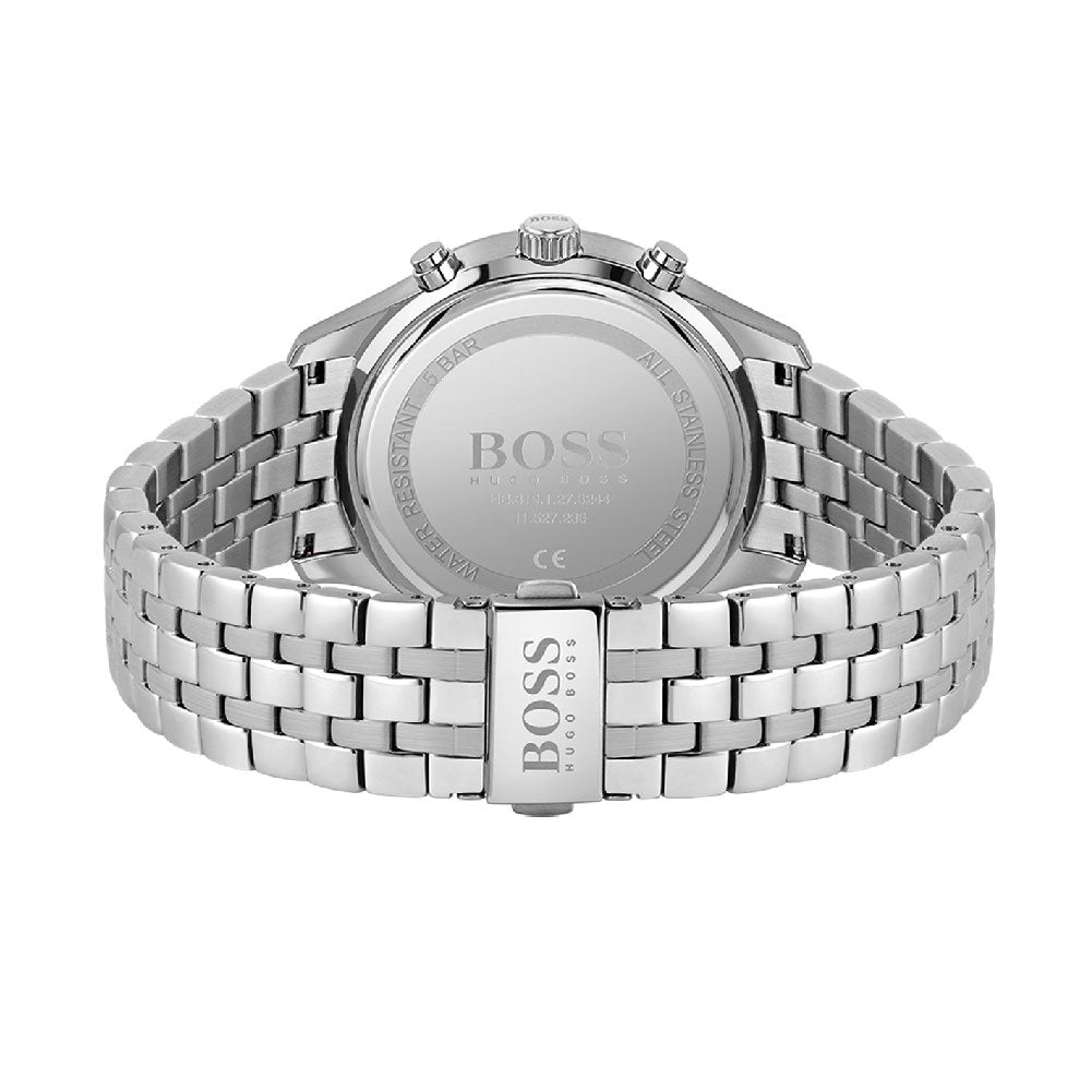 Hugo Boss Associate I5I3869 Original Watch - Black Dial Silver Chain