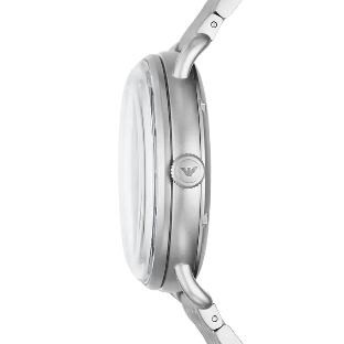 Emporio Armani Aviator AR60024 Original Watch - Silver Chain Blue Dial
