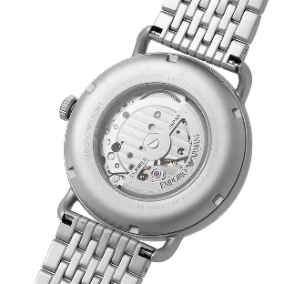 Emporio Armani Aviator AR60024 Original Watch - Silver Chain Blue Dial