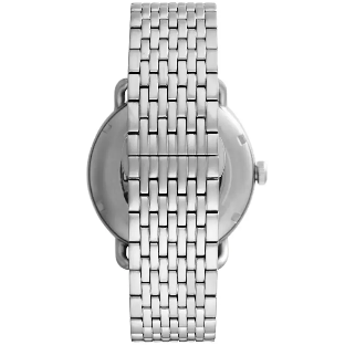 Emporio Armani Aviator AR60024 Original Watch - Silver Chain Blue Dial