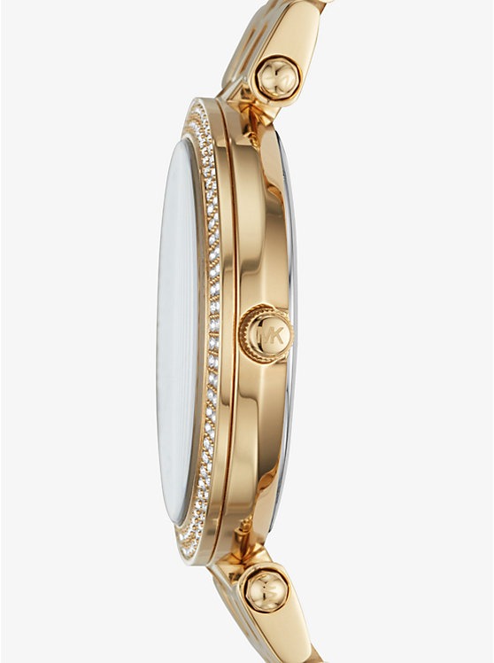 Michael Kors MK3738 Original Watches - Golden Chain Black Dial