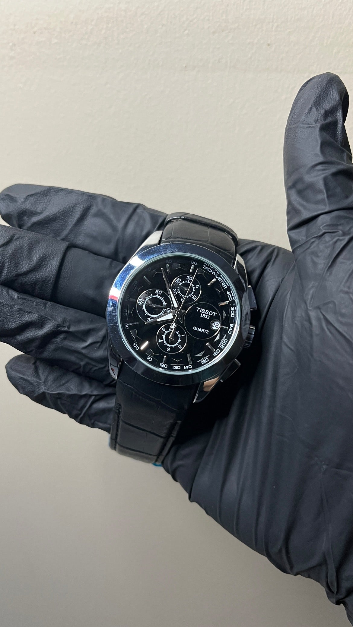 Tissot 1853 Chronograph First Copy - Black
