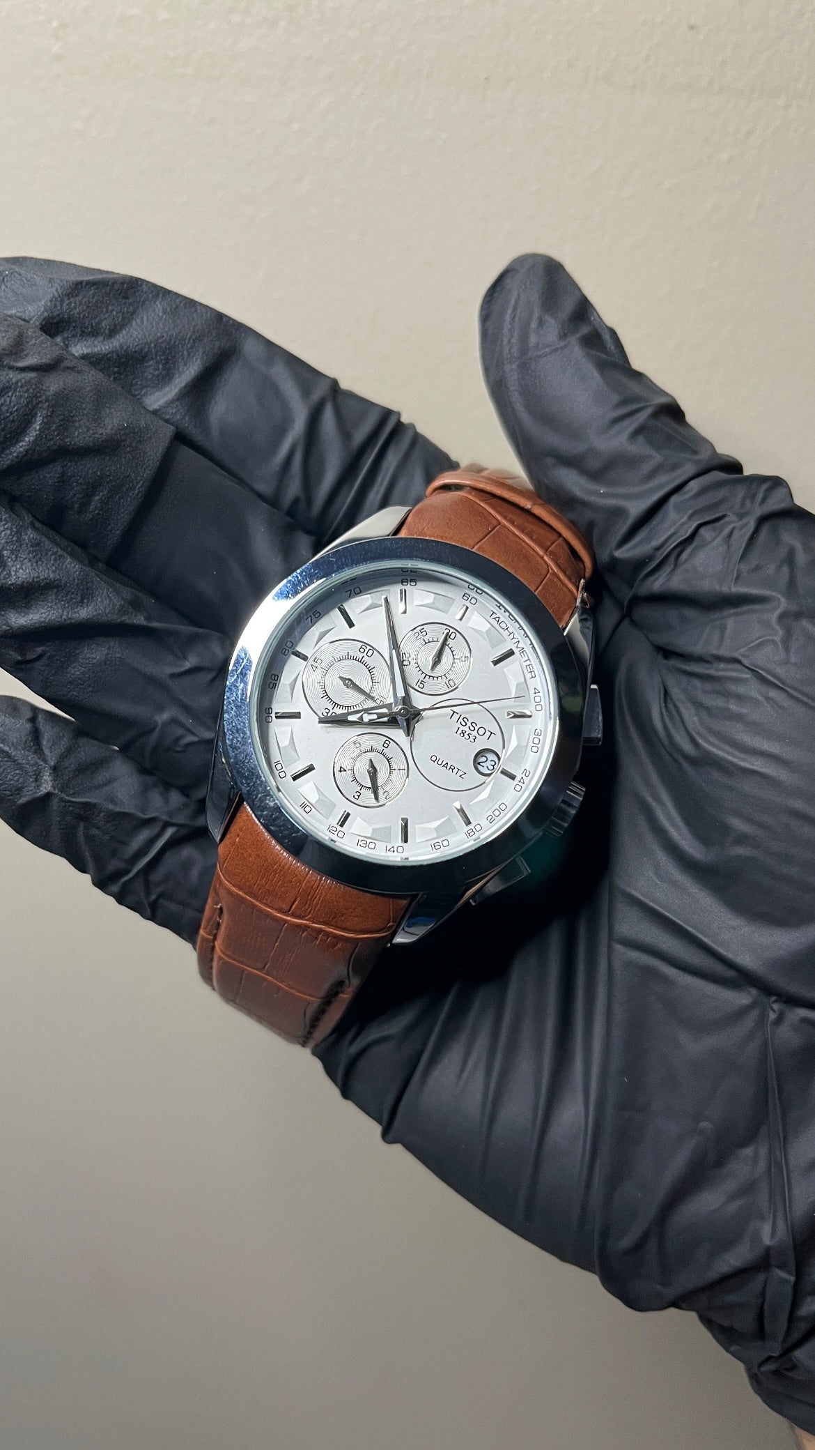 Tissot 1853 Chronograph First Copy - White dial