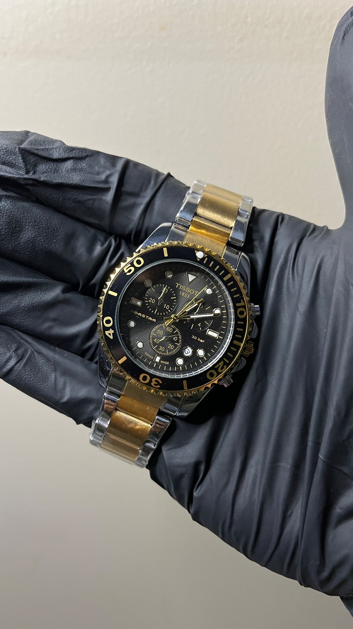 Tissot SeaStar  First Copy - Black Dial