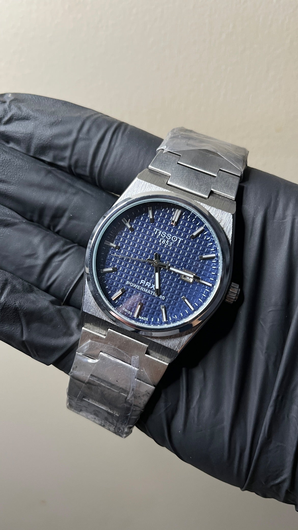 Tissot Prx First Copy - Blue Waffle Dial