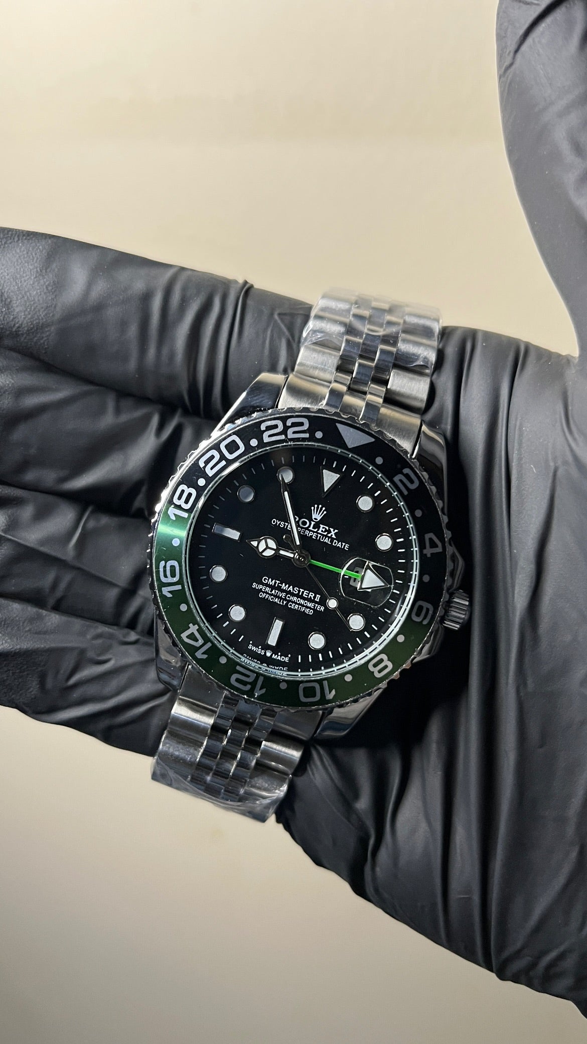 RLX GMT First Copy - Silver Sprite Edition