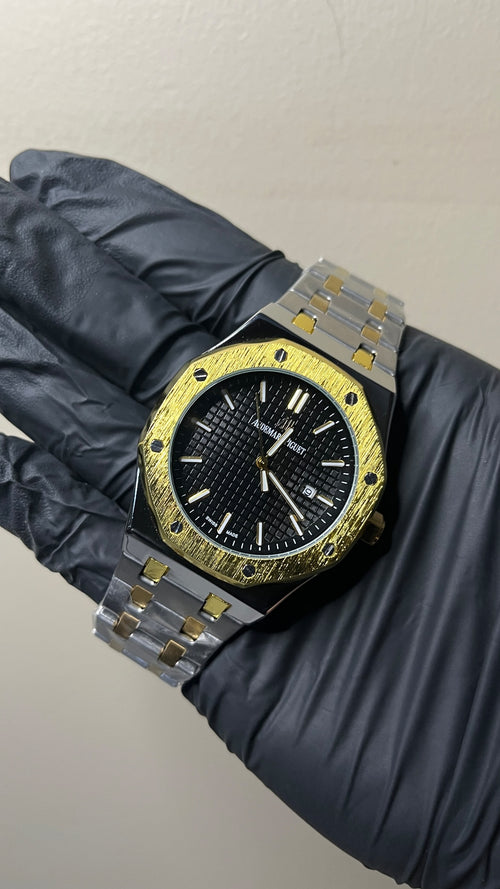 Audemars Piguet First Copy - Black Waffle Dial