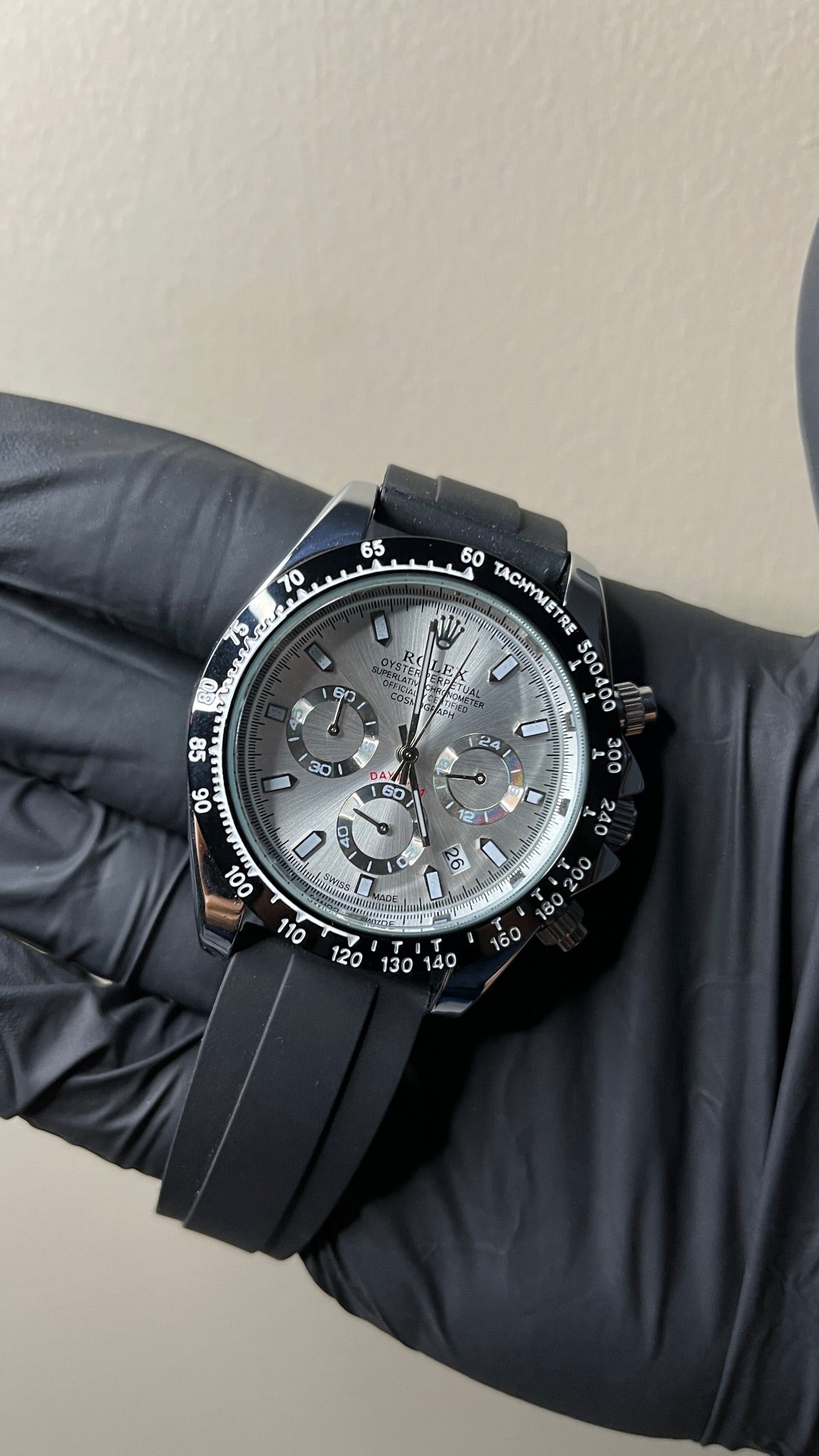RLX Daytona First copy - Silver Dial