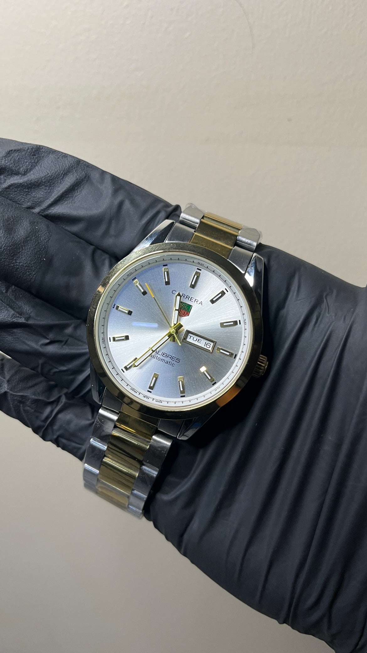 Tagheuer Carrera - White Dial Two Tone