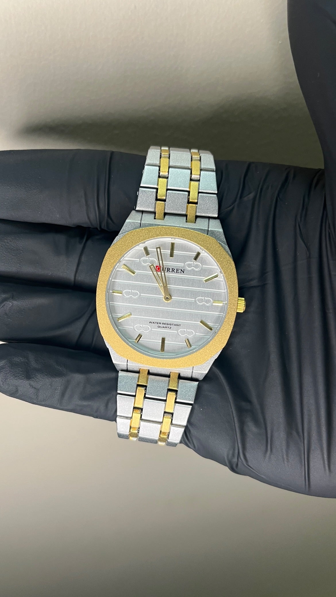 Curren Slim First Copy - Silver and Gold