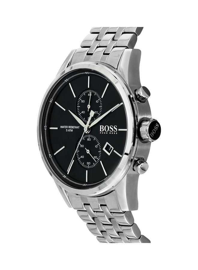 Hugo Boss Associate I5I3869 Original Watch - Black Dial Silver Chain