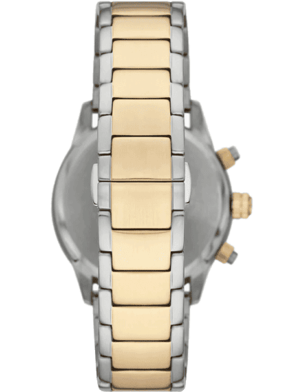Emporio Armani AR11521 Original Watch - Two Tone Chain With Black Dial
