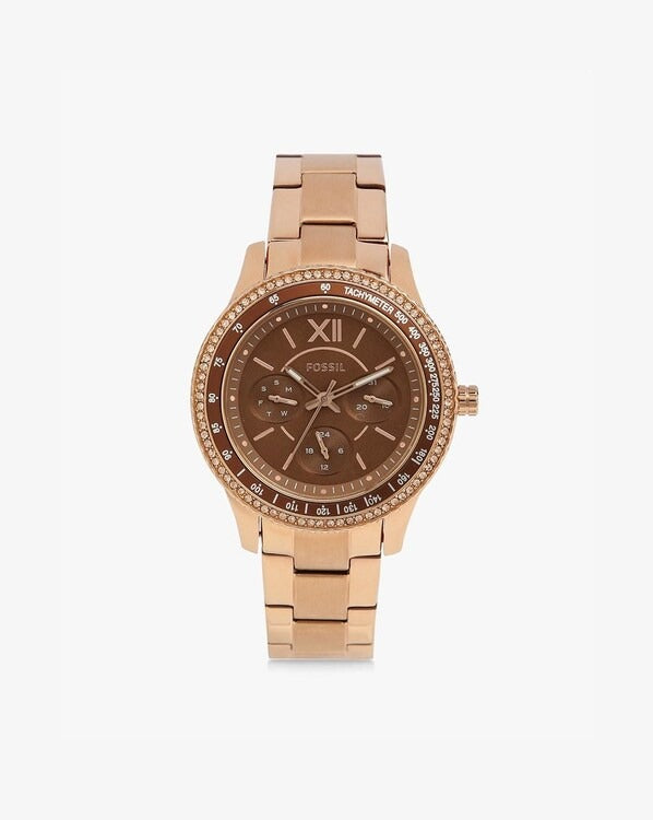 Fossil Stella Sport Original Watches - Rose Gold Chain Rose Gold Dial