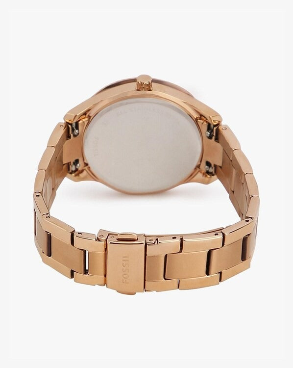 Fossil Stella Sport Original Watches - Rose Gold Chain Rose Gold Dial
