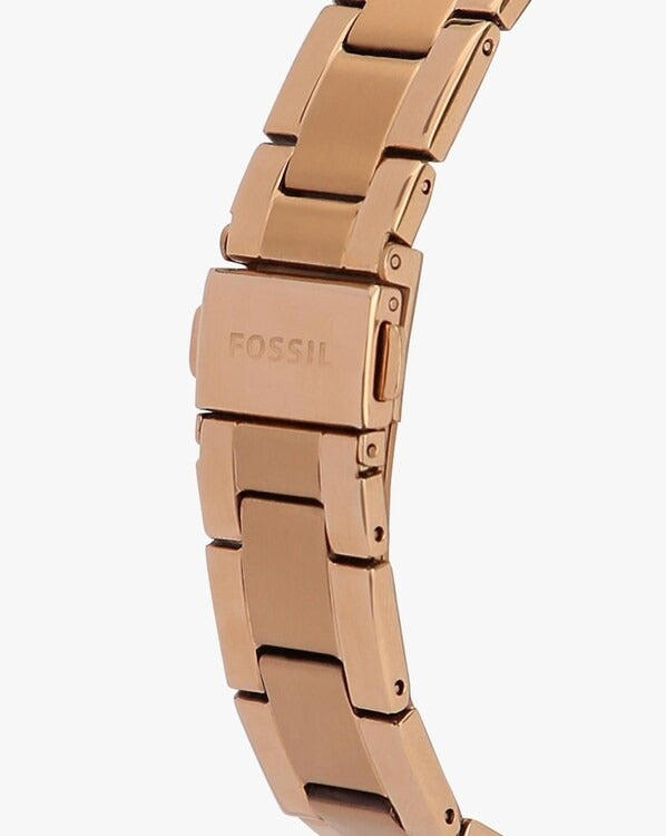 Fossil Stella Sport Original Watches - Rose Gold Chain Rose Gold Dial