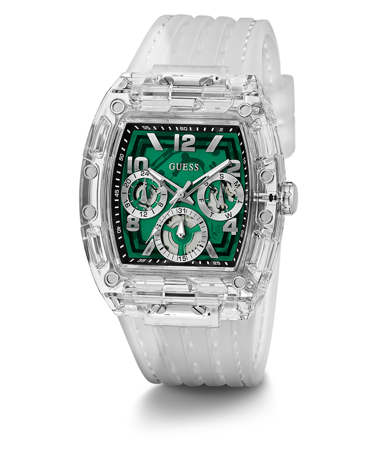 Guess Original Watches - Green Dial & Silicon Strap