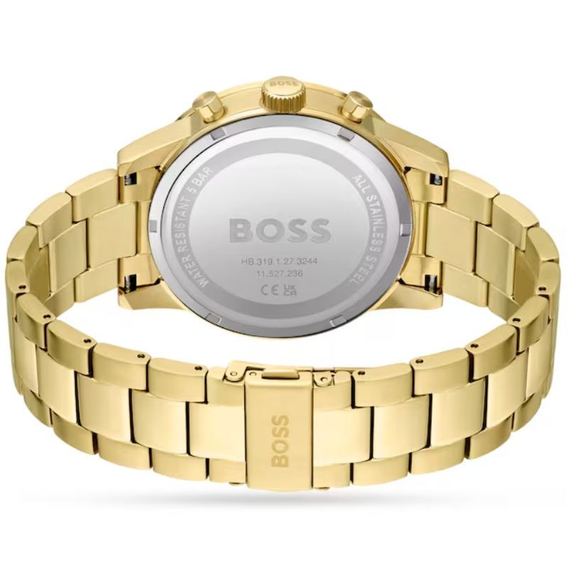 Hugo Boss 1513923 Original Watch - Golden Chain Green Dial