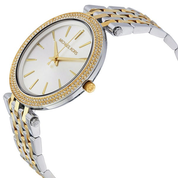 Michael Kors MK3215 Original Watches - Silver Chain White Dial