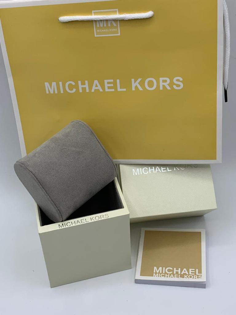 Michael Kors MK3378 Original Watches - Golden Chain Red Dial