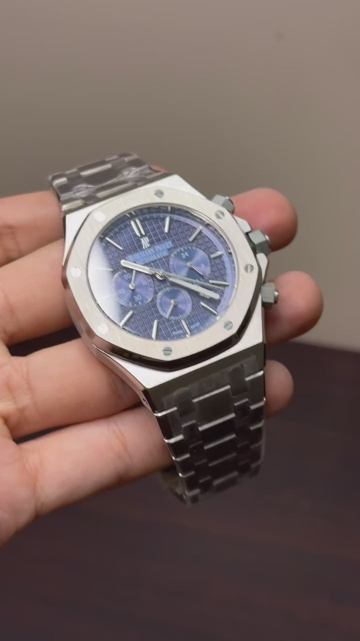 Audemars Piguet Royal Oak Mastercopy - Silver Chain Blue Dial