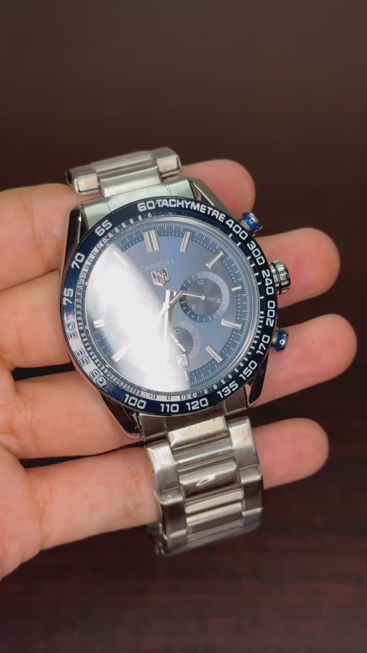 Tagheuer Carrera Chronograph - Blue Dial