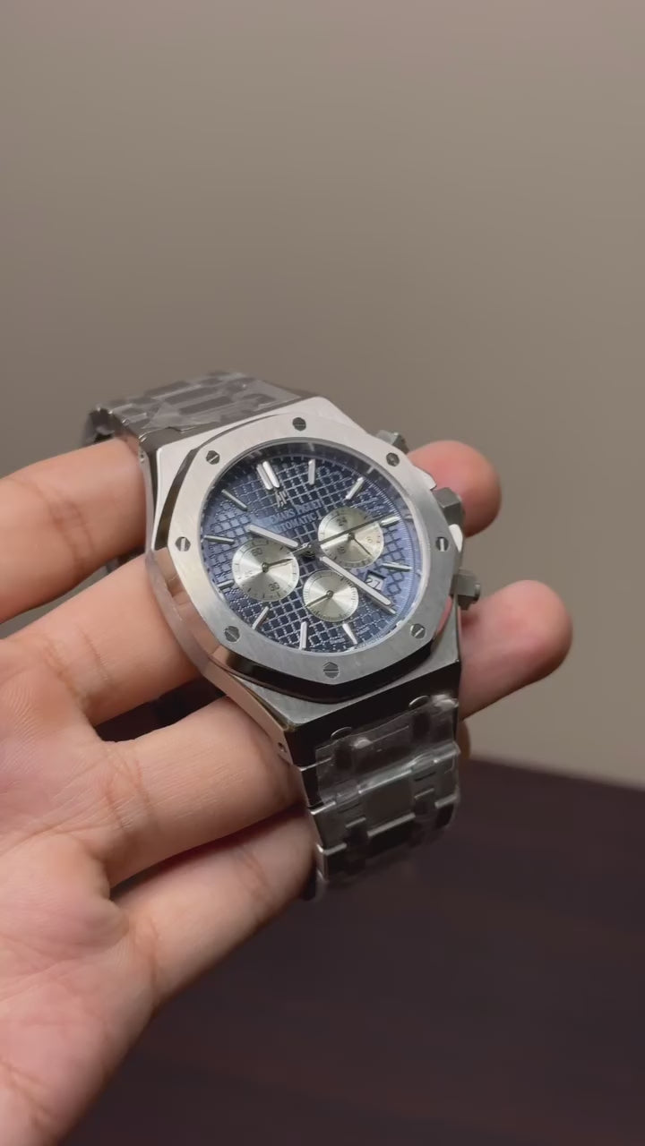 Audemars Piguet Royal Oak Mastercopy - Silver Chain Blue Dial
